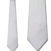 White On White Woven Circles Ties Neckties -Tie Discount Store 2015022030 1