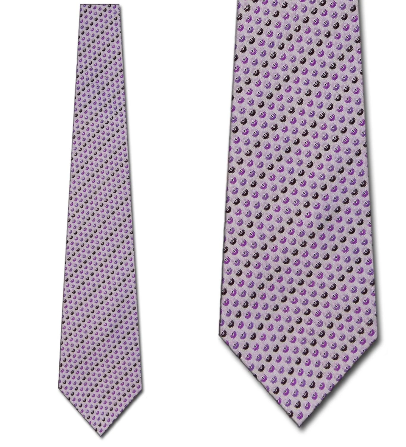 Purple Circles - Fancy Woven Ties Neckties 3 Purple Circles - Fancy Woven Ties Neckties