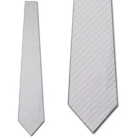 White Stripe - Fancy Woven Ties Neckties