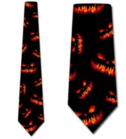 Evil Jack-o-Lanterns Ties Neckties