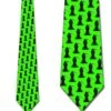 Grim Reaper Repeat - Neon Green Ties Neckties 1 Grim Reaper Repeat - Neon Green Ties Neckties -Tie Discount Store 501414 1