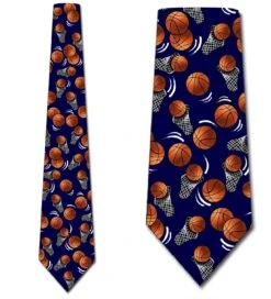 It's A Slam Dunk! - Navy Ties Neckties