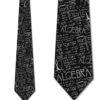 Algebra Allover - Black Ties Neckties -Tie Discount Store 501648 1