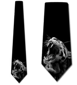 Big Cat Roaring Ties Neckties