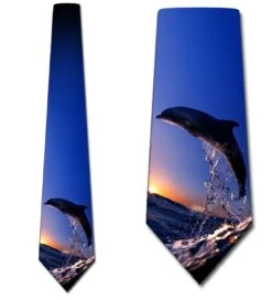 Sunset Dolphin Ties Neckties