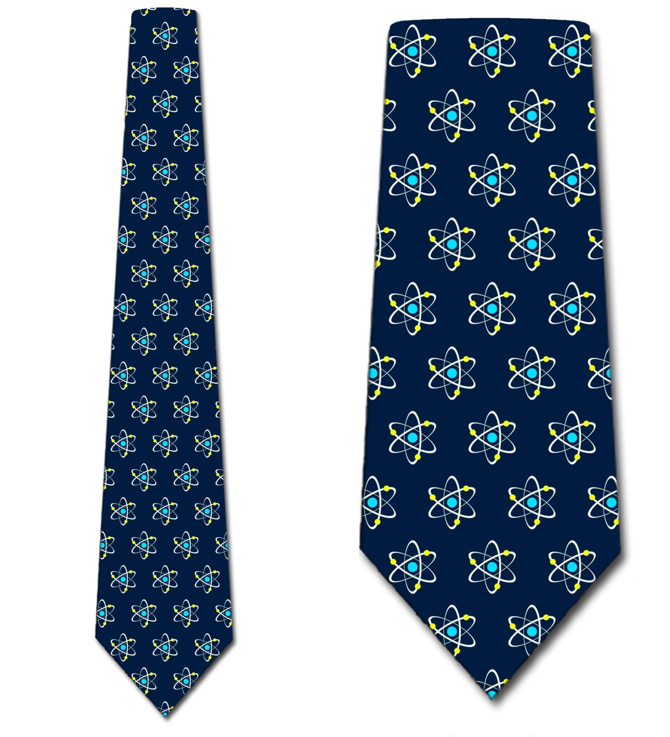 Atoms Allover - Navy Ties Neckties 3 Atoms Allover - Navy Ties Neckties