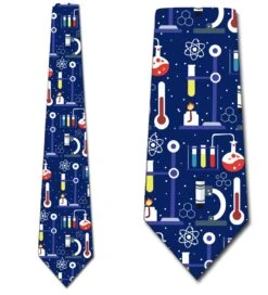 Chemistry Icons Allover - Blue Ties Neckties