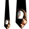 Baseball And Glove Ties Neckties