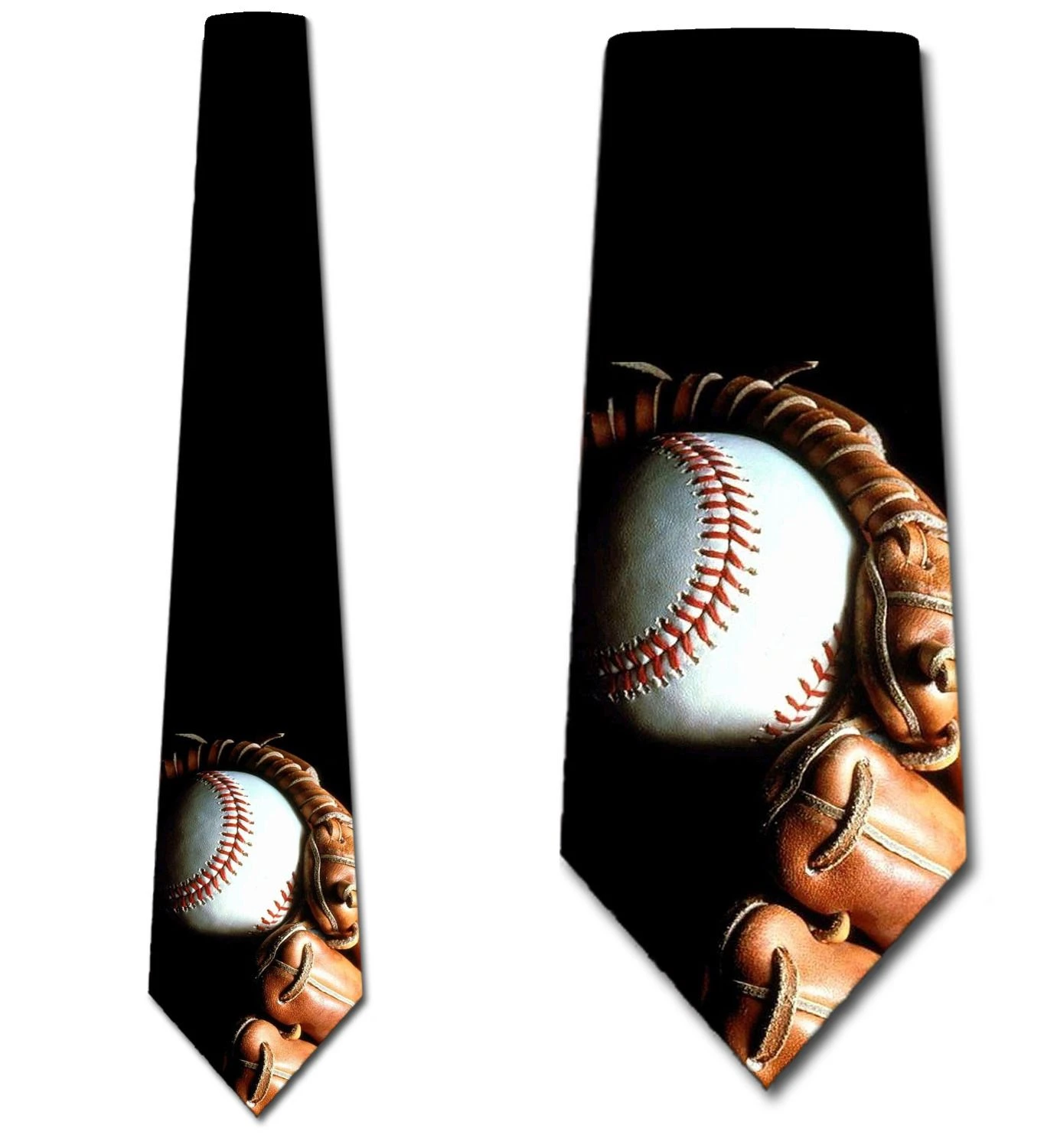 Baseball And Glove Ties Neckties 3 Baseball And Glove Ties Neckties