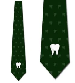 Big Tooth - Green Ties Neckties