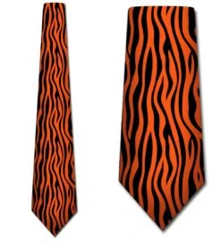 Cincinnati Football Tiger Pattern 2 Ties Neckties