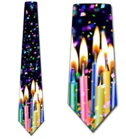 Birthday Candles - Black Ties Neckties