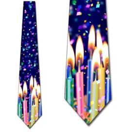 Birthday Candles - Navy Ties Neckties