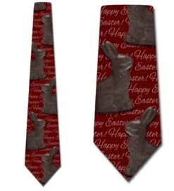 Chocolate Bunnies - Happy Easter Ties Neckties