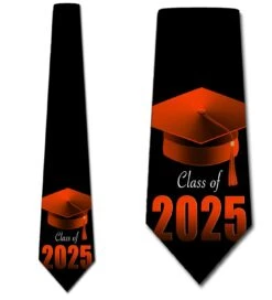 2023 Graduation Cap - Orange Ties Neckties