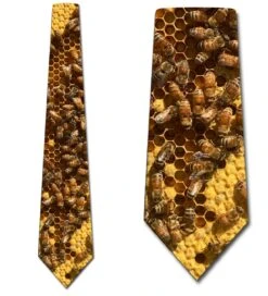 Bees And The Hive Ties Neckties