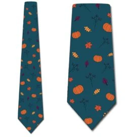Minimal Fall Print Ties Neckties