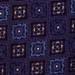 Royal Purple Floral Block Woven Silk Ties Neckties 5 Royal Purple Floral Block Woven Silk Ties Neckties -Tie Discount Store BP 100011 2