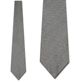 Textured Matte Silver Ties Neckties