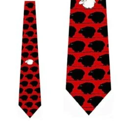 White Sheep Ties Neckties