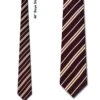 Boys Silk Deep Purple And Yellow Stripe Ties Neckties -Tie Discount Store JA 16093002 1