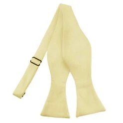 J. Alexander Solid Yellow Self Tie Bow Tie Ties Neckties