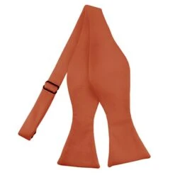 J. Alexander Solid Burnt Orange Self Tie Ties Neckties