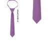Solid Medium Purple 14 Inch Boys Zipper Ties Neckties 1 Solid Medium Purple 14 Inch Boys Zipper Ties Neckties -Tie Discount Store JPSBZ040 1