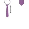 Solid Medium Purple 11 Inch Kids Zipper Ties Neckties 2 Solid Medium Purple 11 Inch Kids Zipper Ties Neckties -Tie Discount Store JPSBZE040 1