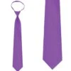 Solid Purple 20 Inch Mens Zipper Ties Neckties 1 Solid Purple 20 Inch Mens Zipper Ties Neckties -Tie Discount Store JPSZ006 1