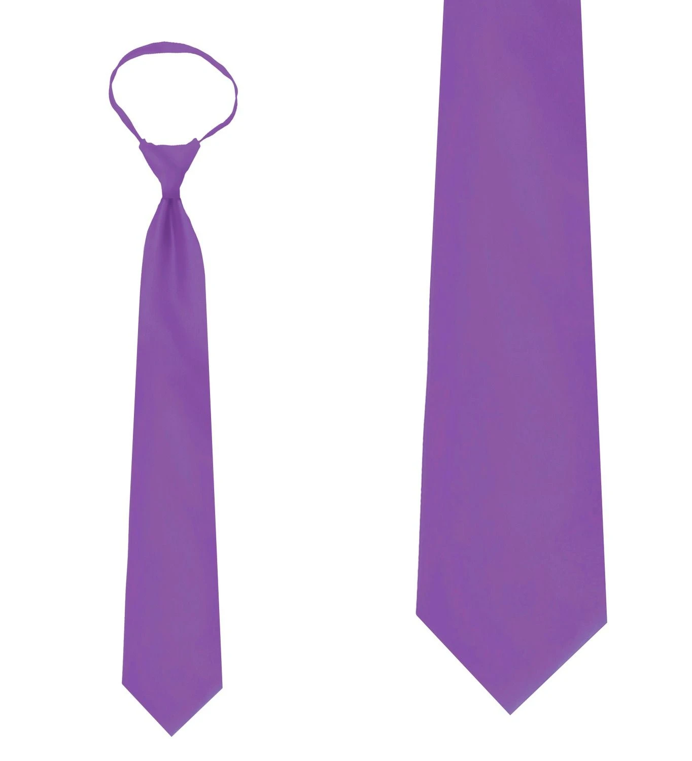 Solid Purple 20 Inch Mens Zipper Ties Neckties 3 Solid Purple 20 Inch Mens Zipper Ties Neckties