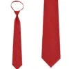 Solid Red 20 Inch Mens Zipper Ties Neckties 1 Solid Red 20 Inch Mens Zipper Ties Neckties -Tie Discount Store JPSZ024 1