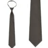 Solid Charcoal 20 Inch Mens Zipper Ties Neckties 1 Solid Charcoal 20 Inch Mens Zipper Ties Neckties -Tie Discount Store JPSZ029 1