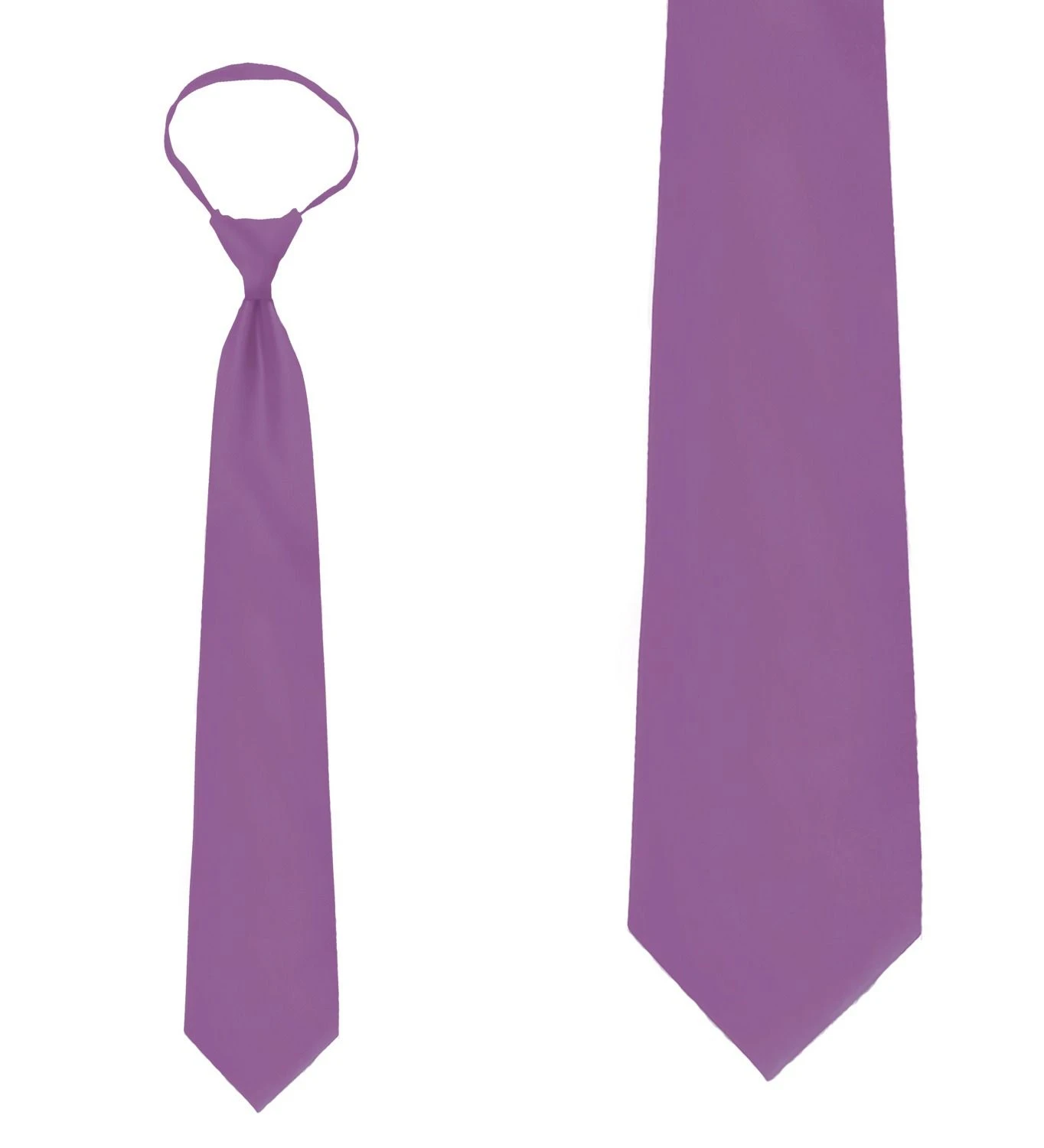 Solid Medium Purple 20 Inch Mens Zipper Ties Neckties 3 Solid Medium Purple 20 Inch Mens Zipper Ties Neckties
