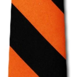 Slim Black And Orange Stripe Ties Neckties -Tie Discount Store K120 22 2