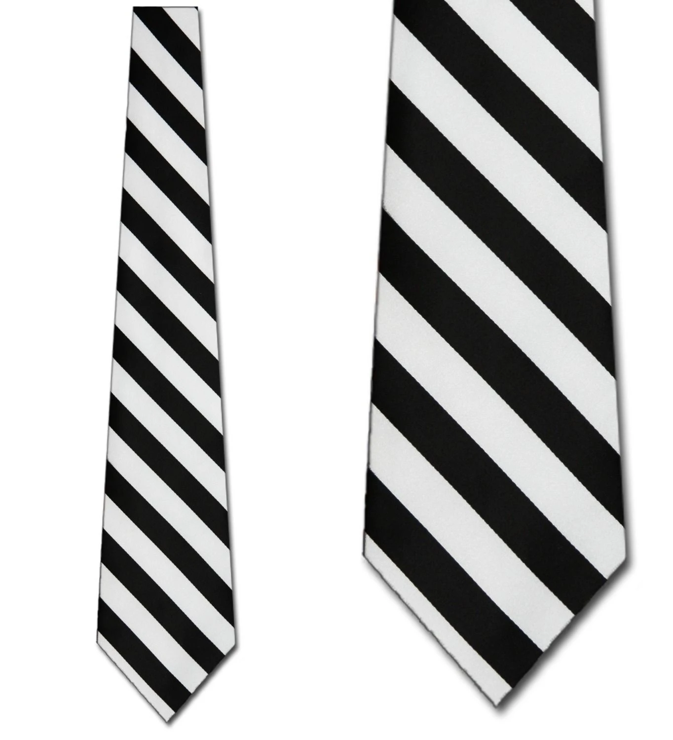 Manzini Black And White Stripe Ties Neckties 3 Manzini Black And White Stripe Ties Neckties