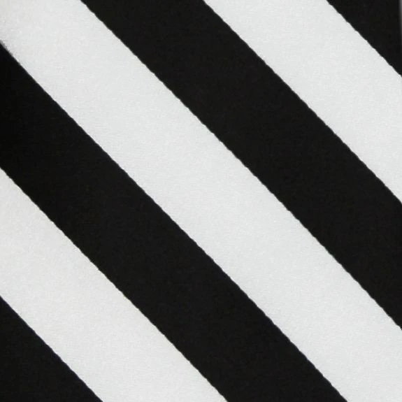 Manzini Black And White Stripe Ties Neckties 4 Manzini Black And White Stripe Ties Neckties - Image 2