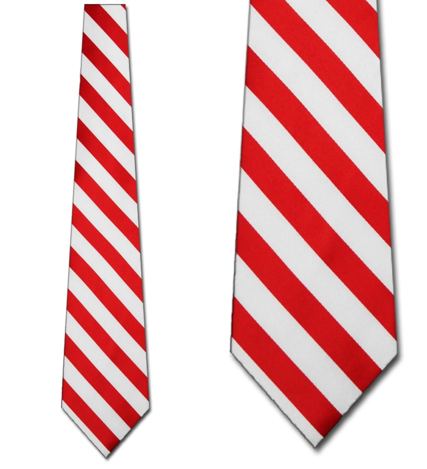 Manzini Red And White Stripe Ties Neckties 3 Manzini Red And White Stripe Ties Neckties