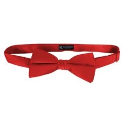 Red Satin Mens Bow Tie By K. Alexander Ties Neckties