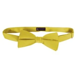 Baby Yellow Satin Mens Bow Tie By K. Alexander Ties Neckties