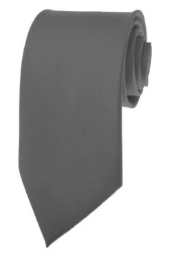 Solid Charcoal Necktie By K. Alexander Ties Neckties