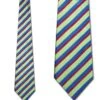 Fancy Woven- Green, Navy And Red Stripe Ties Neckties