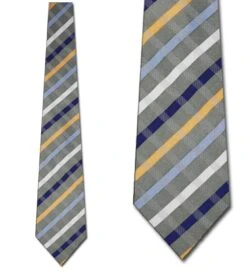 Olive Green Large Print Plaid Ties Neckties