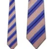 Woven Orange And Blue Stripes Ties Neckties 1 Woven Orange And Blue Stripes Ties Neckties -Tie Discount Store KA 9000044 1