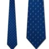 Woven Blue With Abstract Flower Pattern Ties Neckties -Tie Discount Store KA 9000072 1