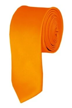 Skinny Orange 2 Inch Manzini Ties Neckties