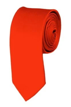 Skinny Coral 2 Inch Manzini Ties Neckties