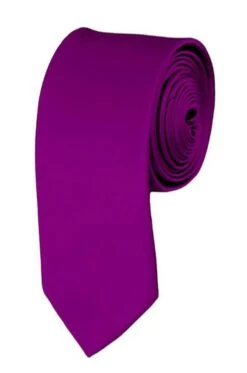Skinny Violet 2 Inch Manzini Ties Neckties