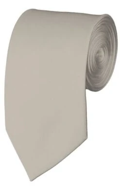 Slim Platinum 2.75 Inch Manzini Ties Neckties