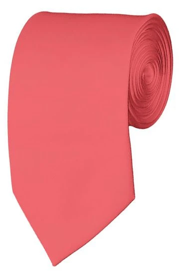 Slim Coral Rose 2.75 Inch Manzini Ties Neckties 3 Slim Coral Rose 2.75 Inch Manzini Ties Neckties